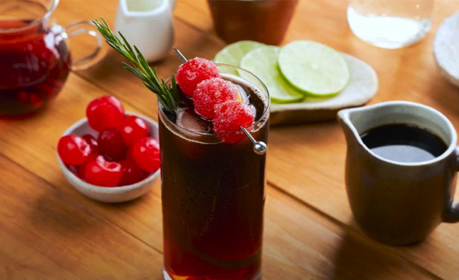 Imagen Café con frutos rojos