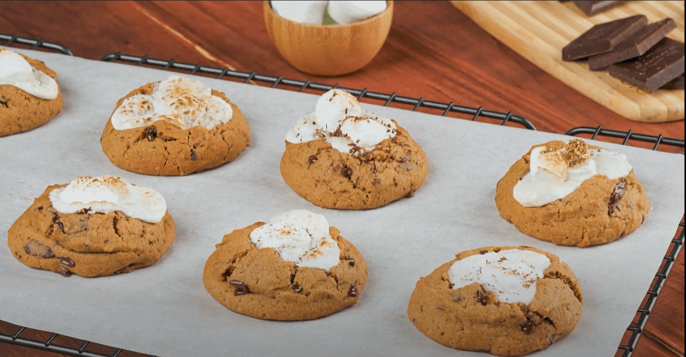 Imagen Galletas de café y masmelos