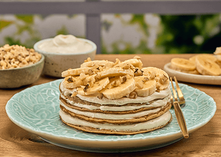Imagen Torta de café y banano sin horno