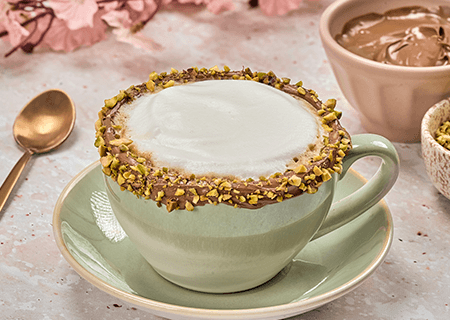 Imagen Cappuccino de chocolate y pistacho